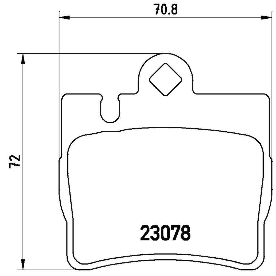 Brembo Brake Pad, Fmsi Number D848-7724, Low-Metallic, Set of 4 – P50042