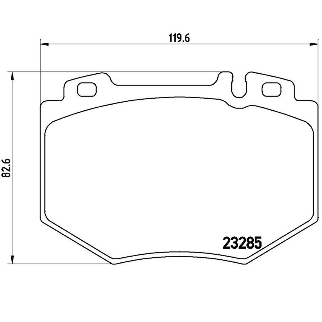 Brembo Brake Pad, Fmsi Number D985-7887, Low-Metallic, Set of 4 – P50048