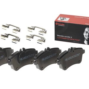 Brembo Brake Pad, Fmsi Number D1357-8466, Low-Metallic, Set of 4, With Hardware, Fits 2008 Mercedes-Benz B200 Models – P50057