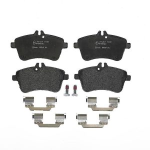 Brembo Brake Pad, Fmsi Number D1357-8466, Low-Metallic, Set of 4, With Hardware, Fits 2008 Mercedes-Benz B200 Models – P50057