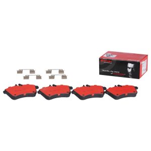 Brembo Brake Pad, Nao, Fmsi Number D1357-8466, Ceramic, Set of 4, With Hardware, Fits 2008 Mercedes-Benz B200 Models – P50057N