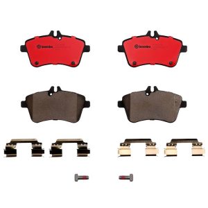 Brembo Brake Pad, Nao, Fmsi Number D1357-8466, Ceramic, Set of 4, With Hardware, Fits 2008 Mercedes-Benz B200 Models – P50057N