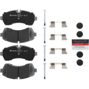 Brembo Brake Pad, Nao, Fmsi Number D1268-8383, Ceramic, Set of 4, With Hardware – P50059N
