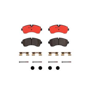 Brembo Brake Pad, Nao, Fmsi Number D1268-8383, Ceramic, Set of 4, With Hardware – P50059N