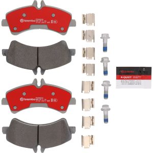 Brembo Brake Pad, Xtra Severe Duty, Fmsi Number D1318-8432, Ceramic, Set of 4, With Pad Shims/ Mounting Hardware/ Brake Lubricant – P50060SD