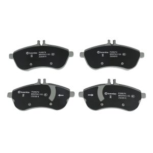 Brembo Brake Pad, Nao, Fmsi Number D1340-8451, Ceramic, Set of 4, With Hardware – P50067N