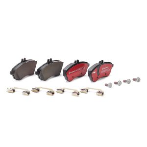 Brembo Brake Pad, Xtra Line, Fmsi Number D1340-8451, Low-Metallic, Set of 4, With Mounting Hardware – P50067X