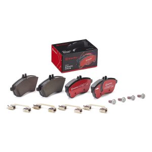 Brembo Brake Pad, Xtra Line, Fmsi Number D1340-8451, Low-Metallic, Set of 4, With Mounting Hardware – P50067X