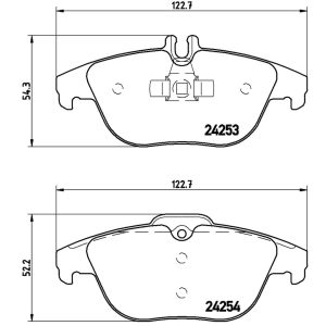 Brembo Brake Pad, Xtra Line, Fmsi Number D1341-8452, Low-Metallic, Set of 4 – P50068X