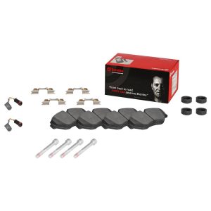 Brembo Brake Pad, Nao, Fmsi Number D1317-8431, Ceramic, Set of 4, With Hardware – P50084N