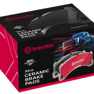 Brembo Brake Pad, Xtra Severe Duty, Fmsi Number D1317-8431, Ceramic, Set of 4, With Pad Shims/ Mounting Hardware/ Brake Lubricant – P50084SD