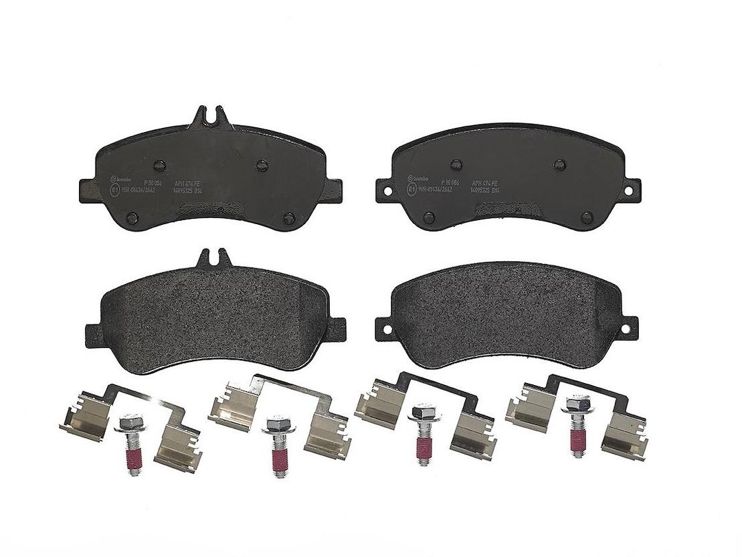 Brembo Brake Pad, Fmsi Number D1406-8514, Low-Metallic, Set of 4, With Hardware – P50086