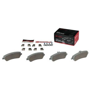 Brembo Brake Pad, Nao, Fmsi Number D1406-8514, Ceramic, Set of 4, With Hardware – P50086N