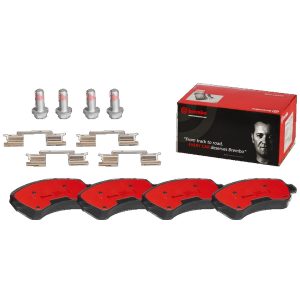 Brembo Brake Pad, Nao, Fmsi Number D1406-8514, Ceramic, Set of 4, With Hardware – P50086N
