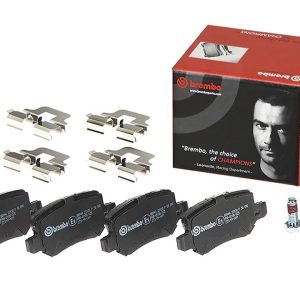 Brembo Brake Pad, Fmsi Number D1358-8467, Low-Metallic, Set of 4, With Hardware, Fits 2008 Mercedes-Benz B200 Models – P50090
