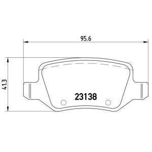 Brembo Brake Pad, Fmsi Number D1358-8467, Low-Metallic, Set of 4, With Hardware, Fits 2008 Mercedes-Benz B200 Models – P50090