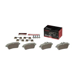 Brembo Brake Pad, Nao, Fmsi Number D1630-8848, Ceramic, Set of 4, With Hardware – P50099N