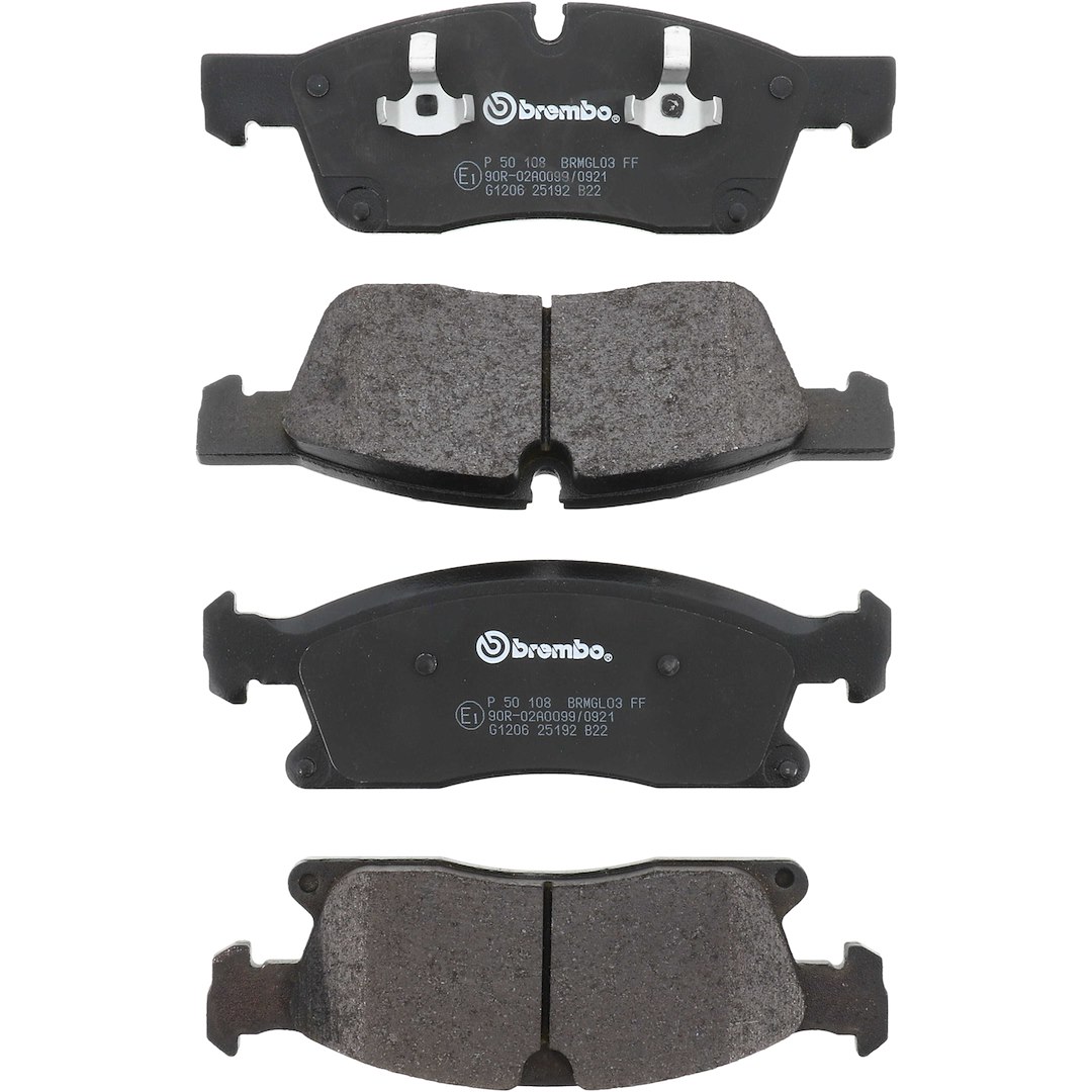 Brembo Brake Pad, Fmsi Number D1629-8655, Low-Metallic, Set of 4 – P50108