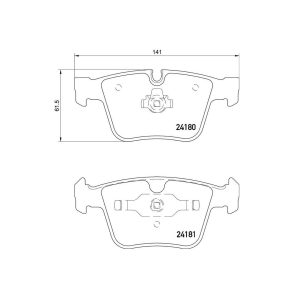 Brembo Brake Pad, Fmsi Number D1290-8407, Low-Metallic, Set of 4 – P50116