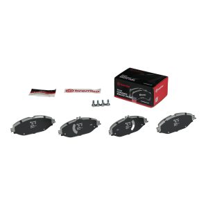 Brembo Brake Pad, Nao, Fmsi Number D1794-9023, Ceramic, Set of 4, With Brake Caliper Screws – P50124N