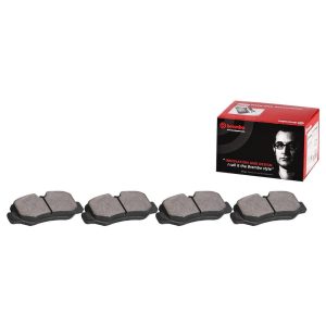 Brembo Brake Pad, Nao, Fmsi Number D1681-8911, Ceramic, Set of 4, With Hardware/ Brake Caliper Screws – P50125N