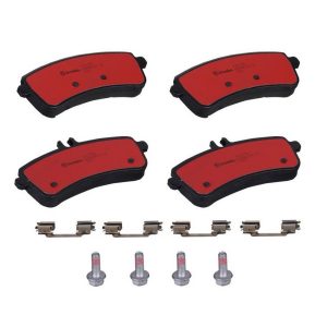 Brembo Brake Pad, Nao, Fmsi Number D1681-8911, Ceramic, Set of 4, With Hardware/ Brake Caliper Screws – P50125N