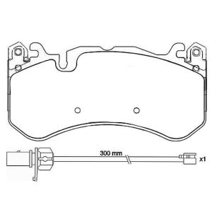 Brembo Brake Pad, Fmsi Number D1291-8408, Low-Metallic, Set of 4 – P50127