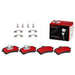 Brembo Brake Pad, Nao, Fmsi Number D1669-8898, Ceramic, Set of 4, With Hardware – P50130N