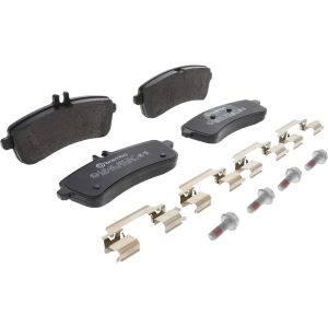 Brembo Brake Pad, Fmsi Number D1907-9136, Low-Metallic, Set of 4, With Hardware/ Brake Caliper Screws – P50132