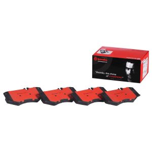 Brembo Brake Pad, Nao, Fmsi Number D1580-8792, Ceramic, Set of 4, With Brake Caliper Screws – P50134N