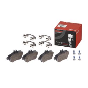 Brembo Brake Pad, Fmsi Number D1646-8874, Low-Metallic, Set of 4, With Hardware/ Brake Caliper Screws – P50135