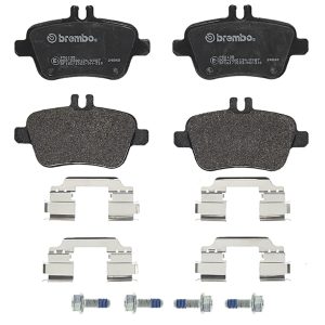 Brembo Brake Pad, Fmsi Number D1646-8874, Low-Metallic, Set of 4, With Hardware/ Brake Caliper Screws – P50135