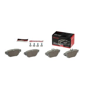 Brembo Brake Pad, Nao, Fmsi Number D1936-9161, Ceramic, Set of 4, With Brake Caliper Screws – P50136N