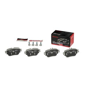 Brembo Brake Pad, Nao, Fmsi Number D1936-9161, Ceramic, Set of 4, With Brake Caliper Screws – P50136N