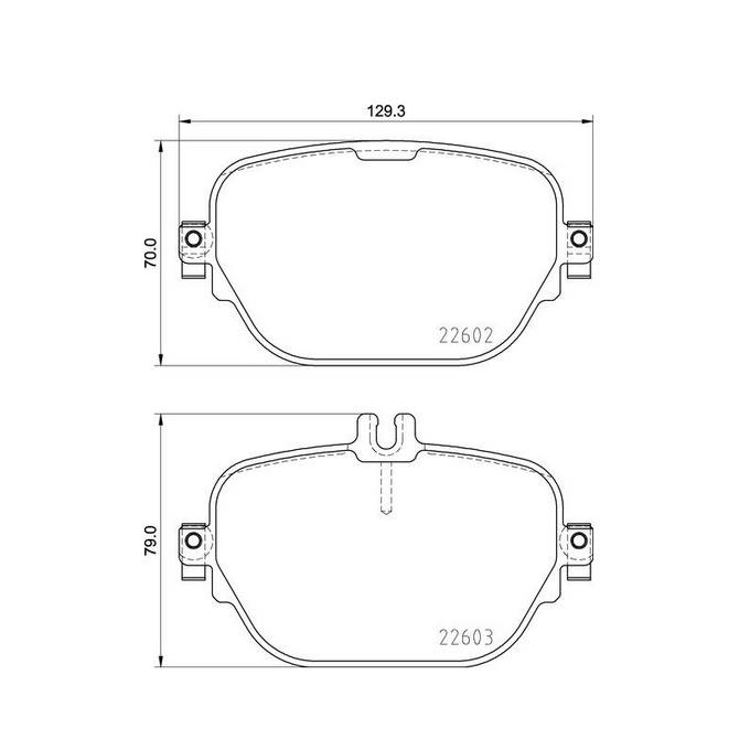 Brembo Brake Pad, Fmsi Number D2047-9277, Low-Metallic, Set of 4 – P50138