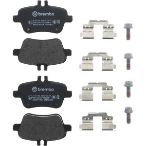 Brembo Brake Pad, Fmsi Number D1646-8874, Low-Metallic, Set of 4, With Hardware/ Brake Caliper Screws – P50140