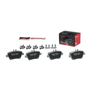 Brembo Brake Pad, Nao, Fmsi Number D1646-8874, Ceramic, Set of 4, With Hardware/ Brake Caliper Screws – P50140N