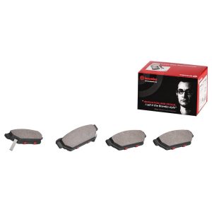 Brembo Brake Pad, Nao, Fmsi Number D383-7272, Ceramic, Set of 4, With Hardware – P54012N