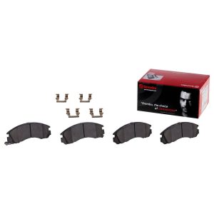 Brembo Brake Pad, Nao, Fmsi Number D484-7365, Ceramic, Set of 4, With Hardware – P54014N