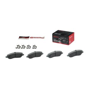 Brembo Brake Pad, Nao, Fmsi Number D866-7741, Ceramic, Set of 4, With Hardware – P54030N