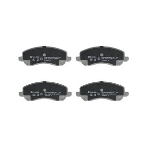 Brembo Brake Pad, Nao, Fmsi Number D866-7741, Ceramic, Set of 4, With Hardware – P54030N