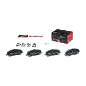 Brembo Brake Pad, Nao, Fmsi Number D866-7741, Ceramic, Set of 4, With Hardware – P54030N