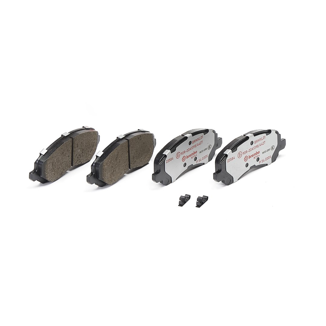 Brembo Brake Pad, Xtra Line, Fmsi Number D866-7741, Low-Metallic, Set of 4 – P54030X