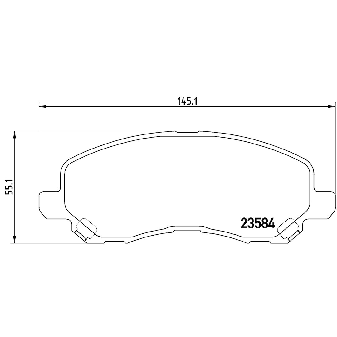 Brembo Brake Pad, Xtra Line, Fmsi Number D866-7741, Low-Metallic, Set of 4 – P54030X