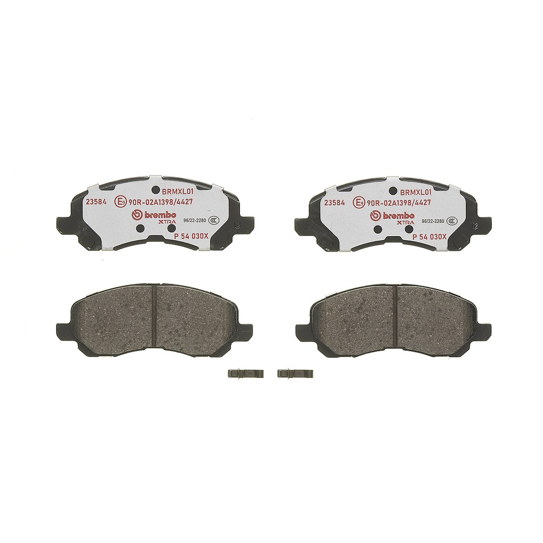 Brembo Brake Pad, Xtra Line, Fmsi Number D866-7741, Low-Metallic, Set of 4 – P54030X
