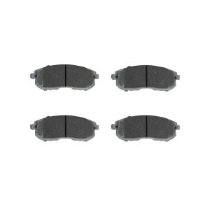 Brembo Brake Pad, Nao, Fmsi Number D653-7318/ D526-7407/ D653-7407/ D815-7605/ D815-7783, Ceramic, Set of 4, With Hardware – P56021N