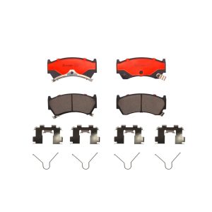 Brembo Brake Pad, Nao, Fmsi Number D1138-8249, Ceramic, Set of 4, With Hardware – P56026N