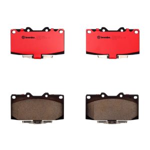 Brembo Brake Pad, Nao, Fmsi Number D1182-8298/ D647-7340, Ceramic, Set of 4 – P56034N