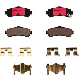 Brembo Brake Pad, Nao, Fmsi Number D669-7547, Ceramic, Set of 4, With Hardware – P56035N