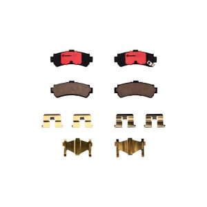 Brembo Brake Pad, Nao, Fmsi Number D669-7547, Ceramic, Set of 4, With Hardware – P56035N
